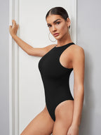 Minimalist Solid Tank Bodysuit | Seamless Everyday Base Layer
