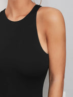 Minimalist Solid Tank Bodysuit | Seamless Everyday Base Layer