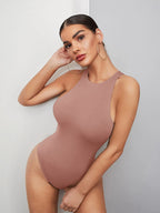 Minimalist Solid Tank Bodysuit | Seamless Everyday Base Layer