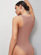 Minimalist Solid Tank Bodysuit | Seamless Everyday Base Layer
