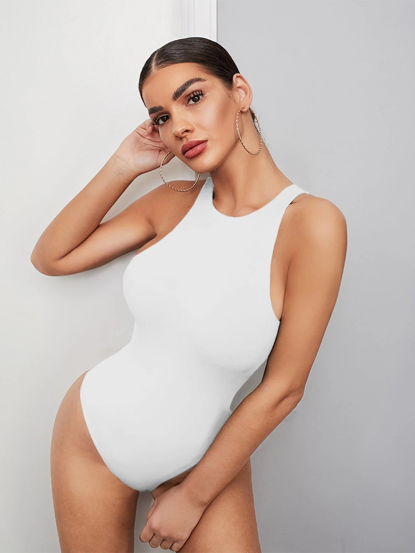Minimalist Solid Tank Bodysuit | Seamless Everyday Base Layer