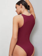 Minimalist Solid Tank Bodysuit | Seamless Everyday Base Layer
