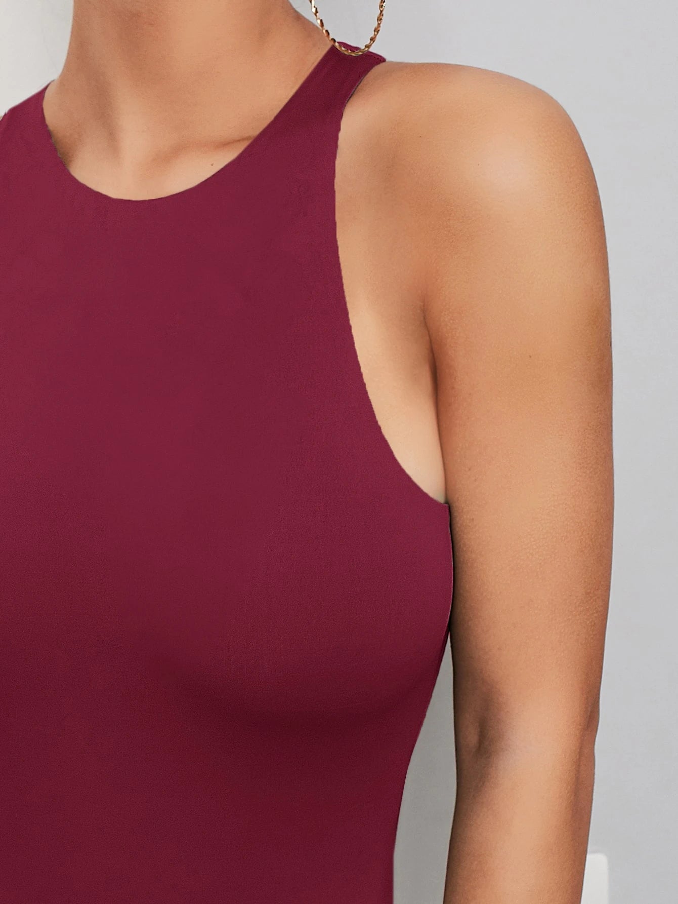 Minimalist Solid Tank Bodysuit | Seamless Everyday Base Layer