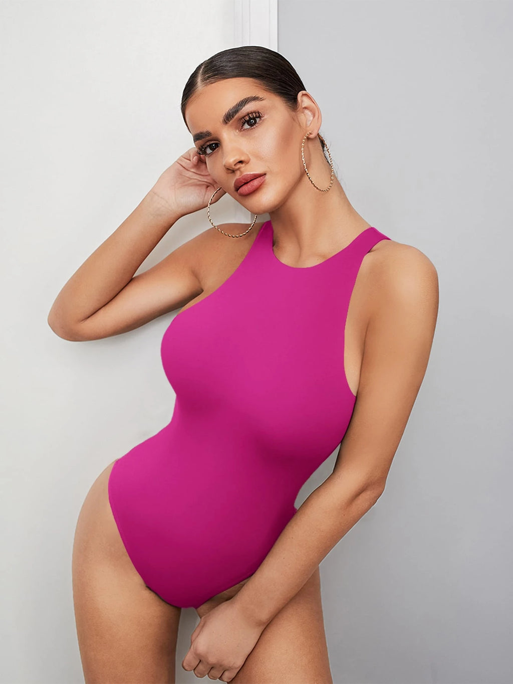 Minimalist Solid Tank Bodysuit | Seamless Everyday Base Layer
