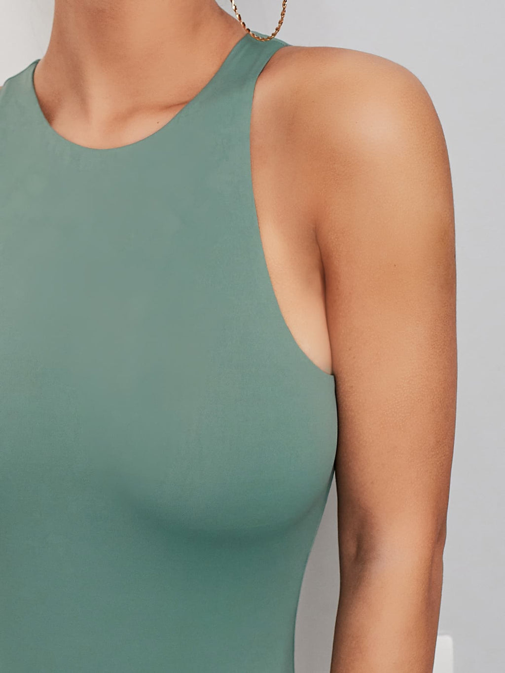 Minimalist Solid Tank Bodysuit | Seamless Everyday Base Layer
