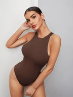 Minimalist Solid Tank Bodysuit | Seamless Everyday Base Layer