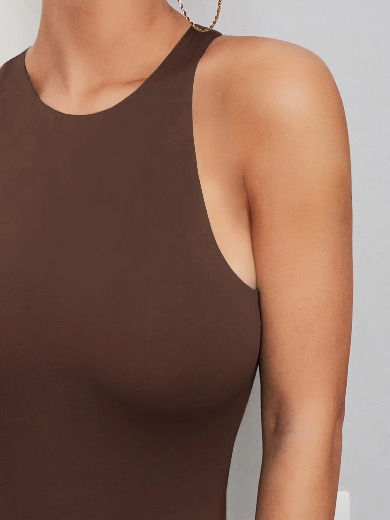 Minimalist Solid Tank Bodysuit | Seamless Everyday Base Layer