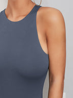 Minimalist Solid Tank Bodysuit | Seamless Everyday Base Layer