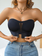 Strapless One-Shoulder Lingerie Bra | Front Closure Lift Support | Elegant Statement Fit