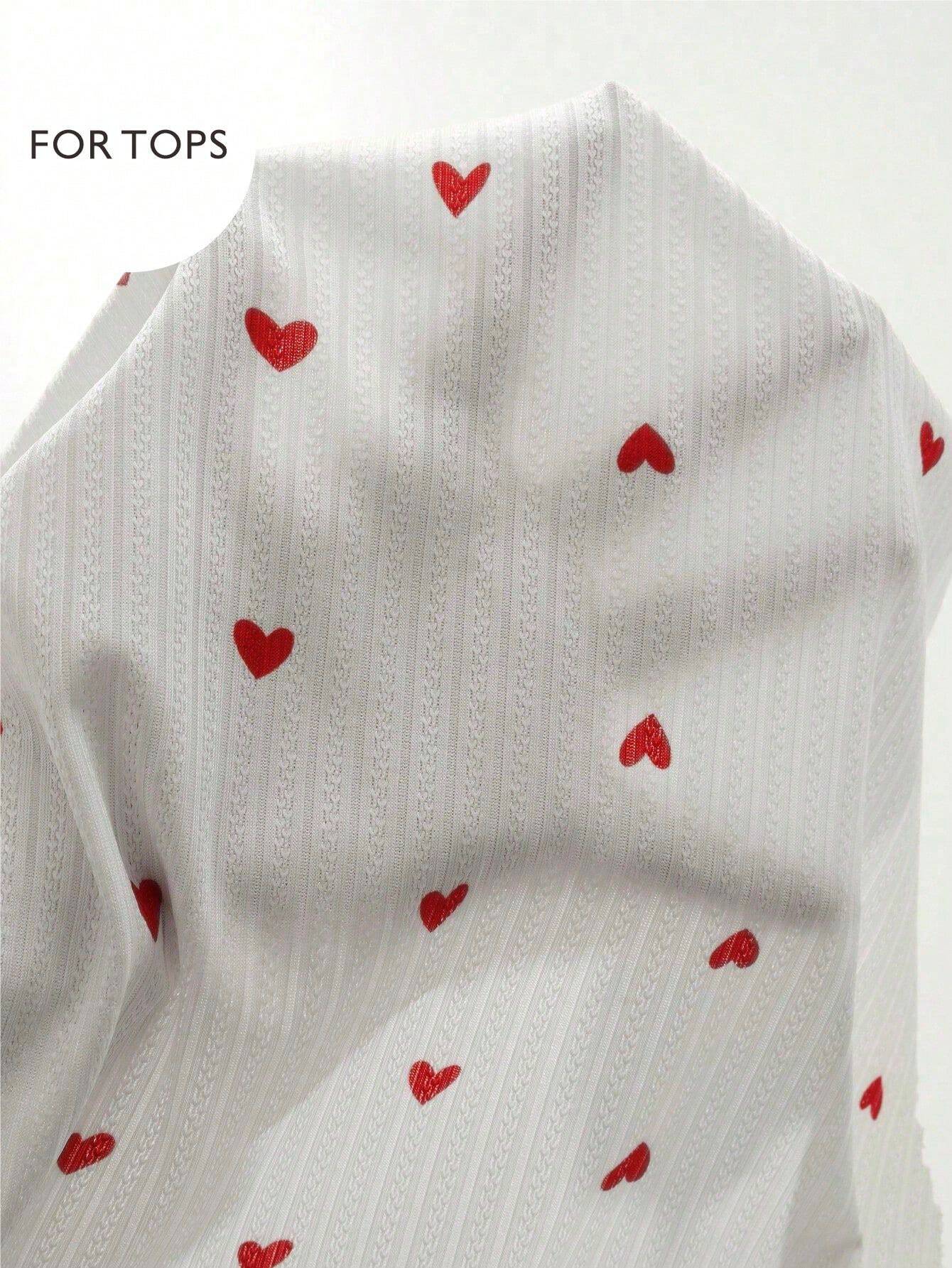 Heart Print Cami Lounge Top | Lettuce Trim & Bow Detail
