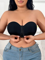 Plus Size Front Closure Bra | Comfortable Wireless Support | Minimalist Summer Everyday Bra