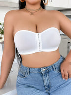 Plus Size Front Closure Bra | Comfortable Wireless Support | Minimalist Summer Everyday Bra
