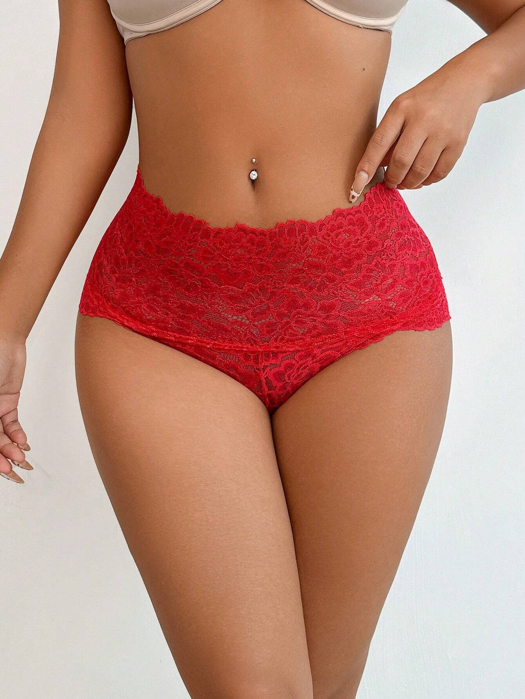 High Waist Lace Shaping Panties | Tummy Control Lingerie Briefs | Seamless Shaping Underwear