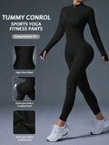 Clean & Direct (Highly Recommended)  Women's Long Sleeve Zip-Front Activewear Jumpsuit