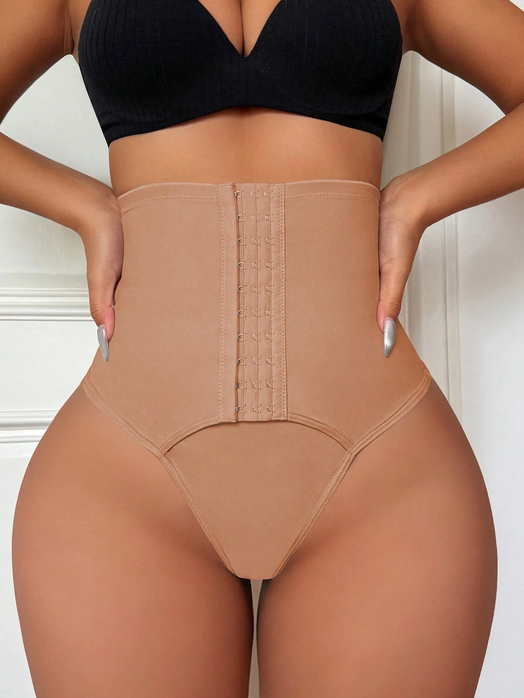 High-Waist Sculpting G-String | Button-Front Slimming Underwear