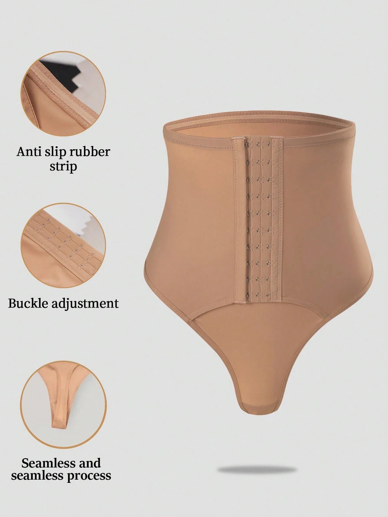 High-Waist Sculpting G-String | Button-Front Slimming Underwear