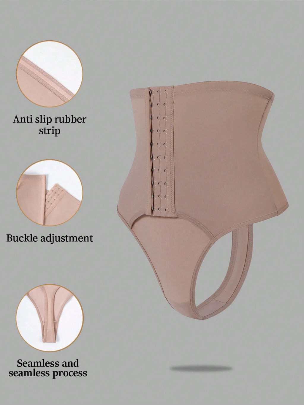 High-Waist Sculpting G-String | Button-Front Slimming Underwear