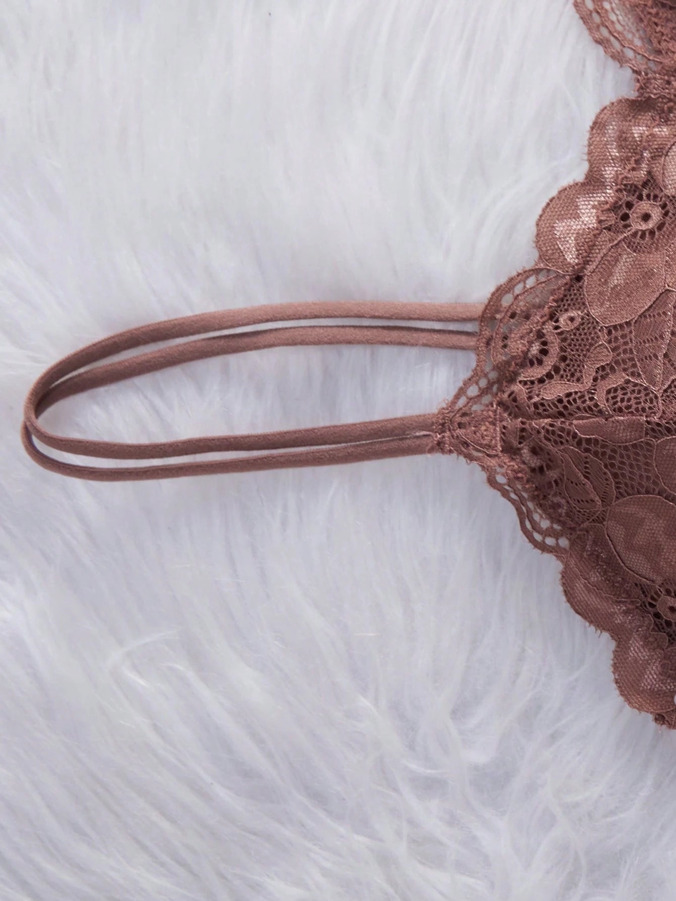 French Lace Scallop Bralette | Wide Strap Wireless Comfort Bra  |  Soft Medium Stretch | Elegant Romantic Lingerie