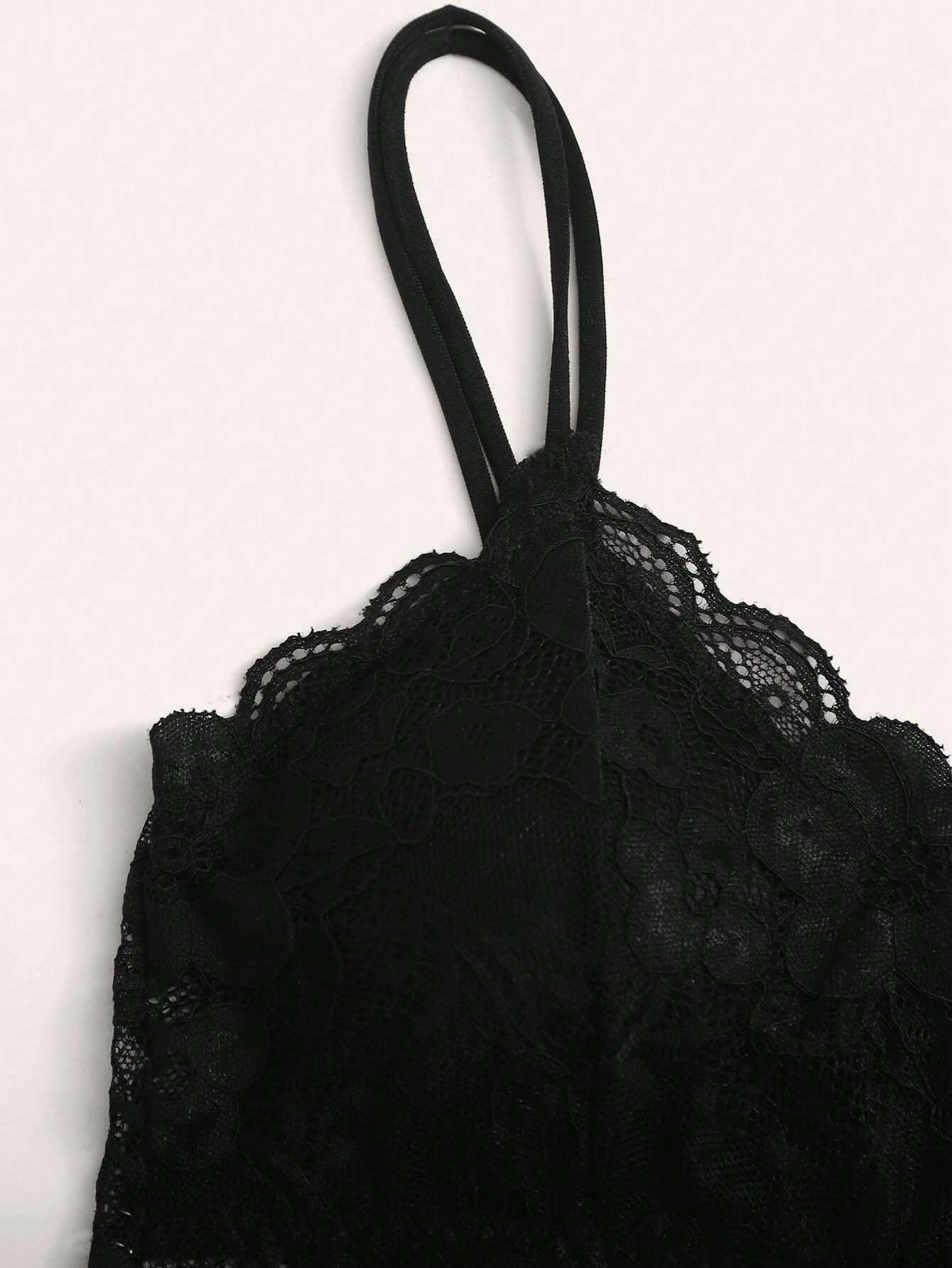 French Lace Scallop Bralette | Wide Strap Wireless Comfort Bra  |  Soft Medium Stretch | Elegant Romantic Lingerie