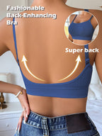 Seamless Backless Comfort Bra | Deep U-Neck Wireless Fit | Smooth Everyday Support