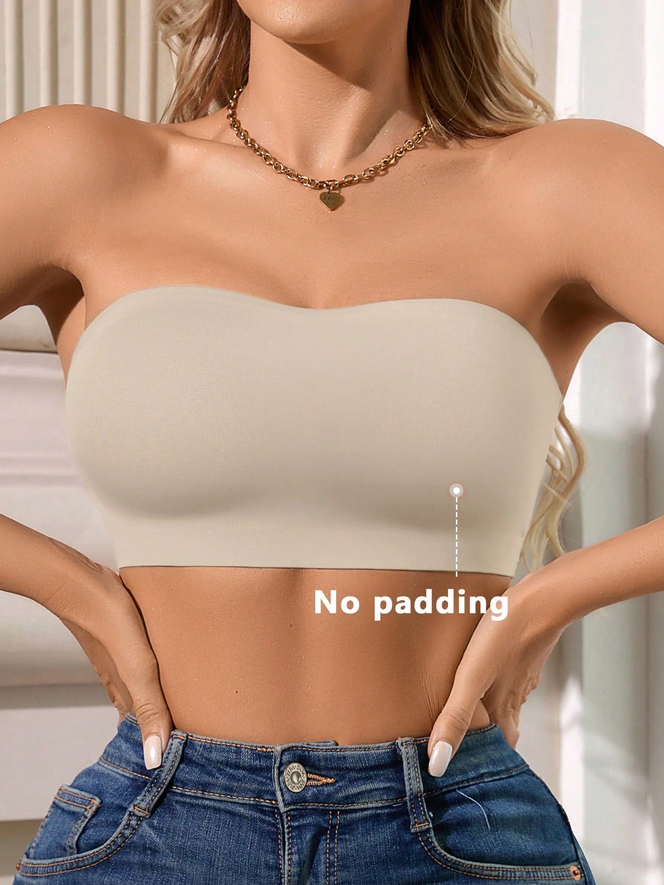 Wire-Free Tube Top Bra | Strapless Seamless Fit | Comfortable Everyday Wear