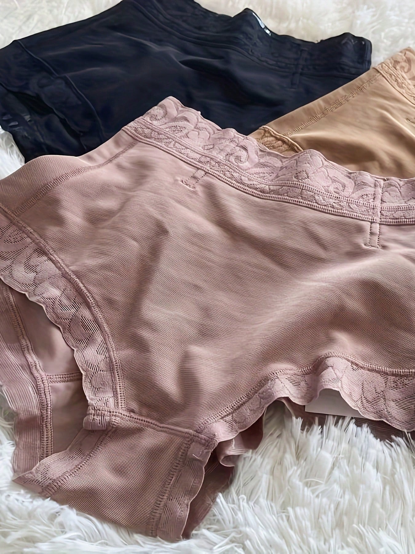 3PCS High Waist Seamless Shapewear Shorts