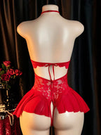 Elegant Lace Bodysuit for Women with Modern Open Detail