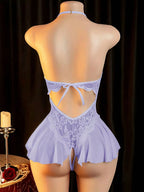 Elegant Lace Bodysuit for Women with Modern Open Detail