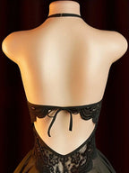 Elegant Lace Bodysuit for Women with Modern Open Detail
