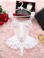 Sexy Hollow Out Bodysuits, Women’s Tight Lingerie Jumpsuits