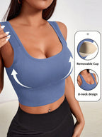 Seamless Sports Bra with Removable Padding | Lift Support Comfortable Activewear Bra