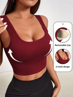 Seamless Sports Bra with Removable Padding | Lift Support Comfortable Activewear Bra