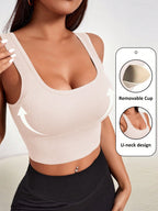 Seamless Sports Bra with Removable Padding | Lift Support Comfortable Activewear Bra