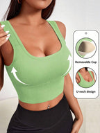 Seamless Sports Bra with Removable Padding | Lift Support Comfortable Activewear Bra