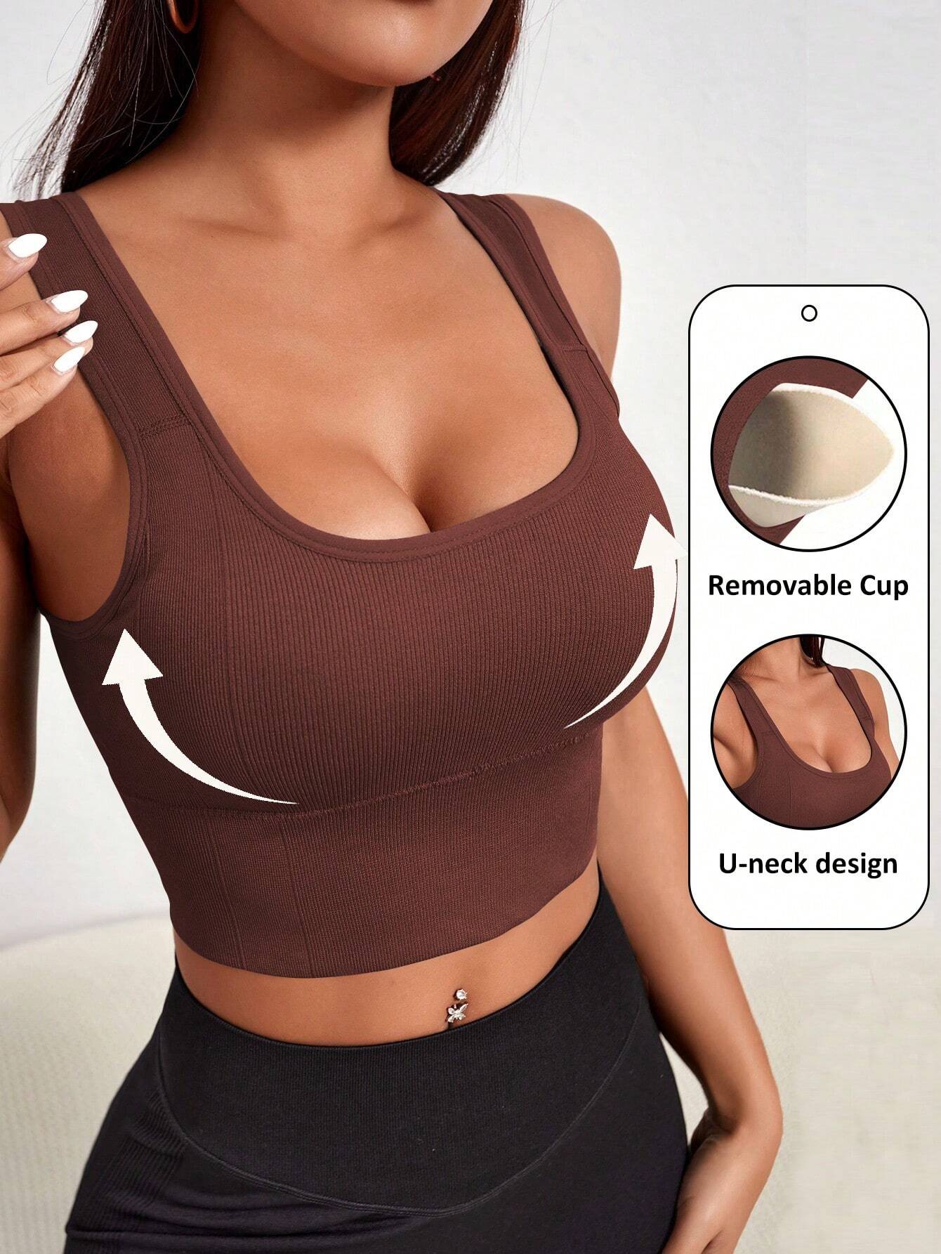 Seamless Sports Bra with Removable Padding | Lift Support Comfortable Activewear Bra