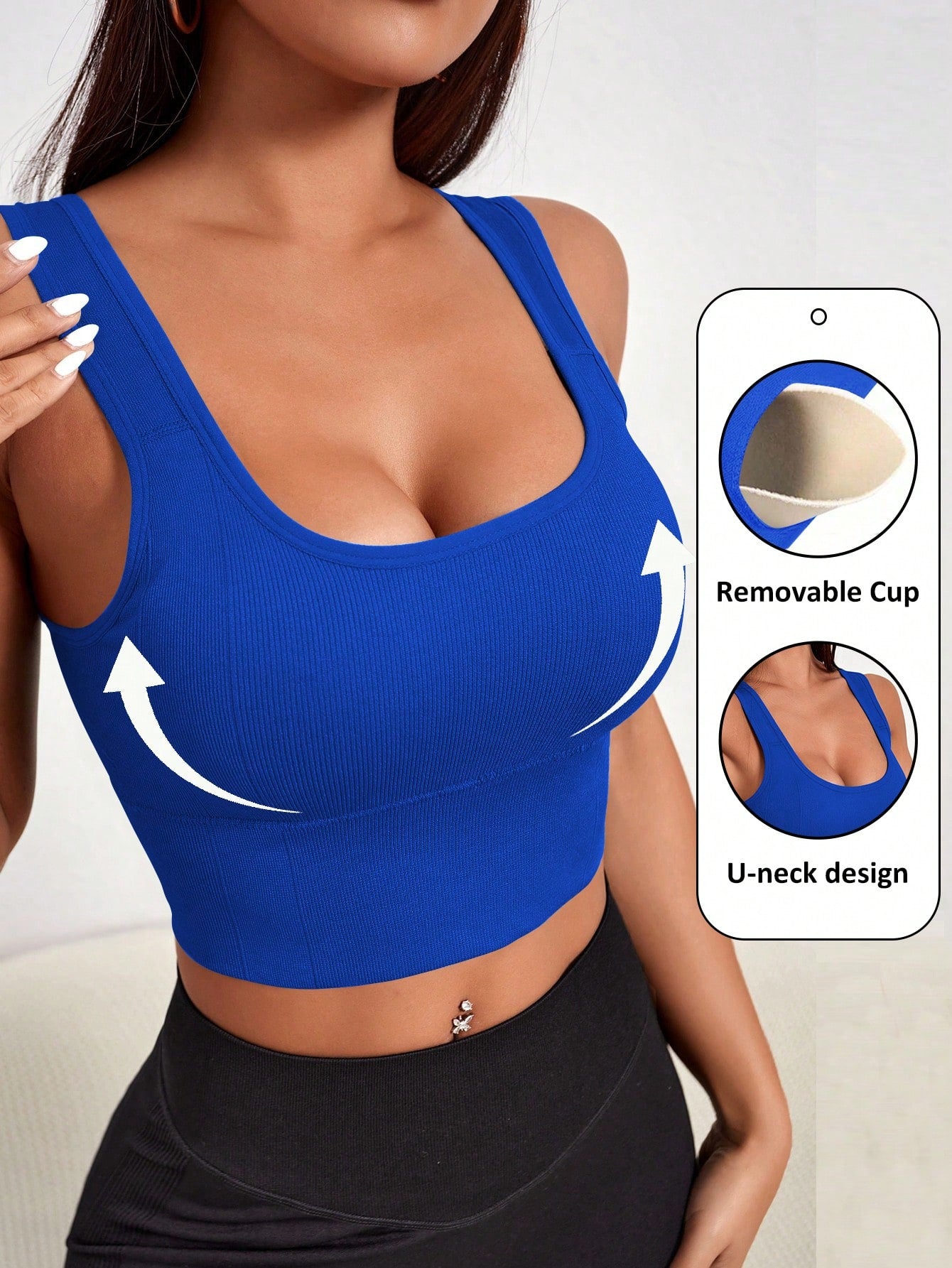 Seamless Sports Bra with Removable Padding | Lift Support Comfortable Activewear Bra