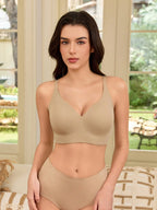 Wireless Jelly Bra | Seamless Sports Bra | Wire-Free Comfort | Soft Support | Full Bust Friendly