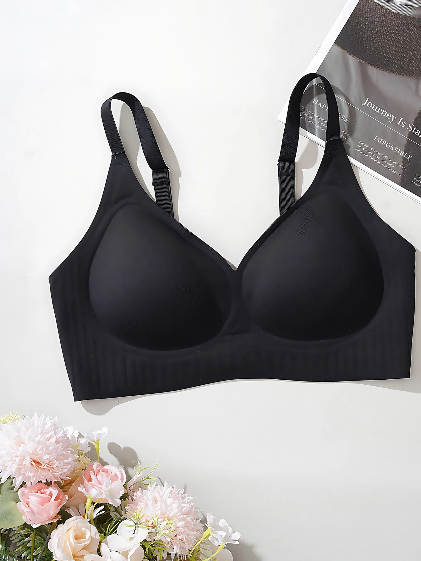 Wireless Jelly Bra | Seamless Sports Bra | Wire-Free Comfort | Soft Support | Full Bust Friendly