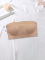 Strapless Bandeau Bra | Seamless Wireless Unpadded Fit | Backless Comfortable Everyday Lingerie