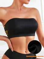 Strapless Bandeau Bra | Seamless Wireless Unpadded Fit | Backless Comfortable Everyday Lingerie