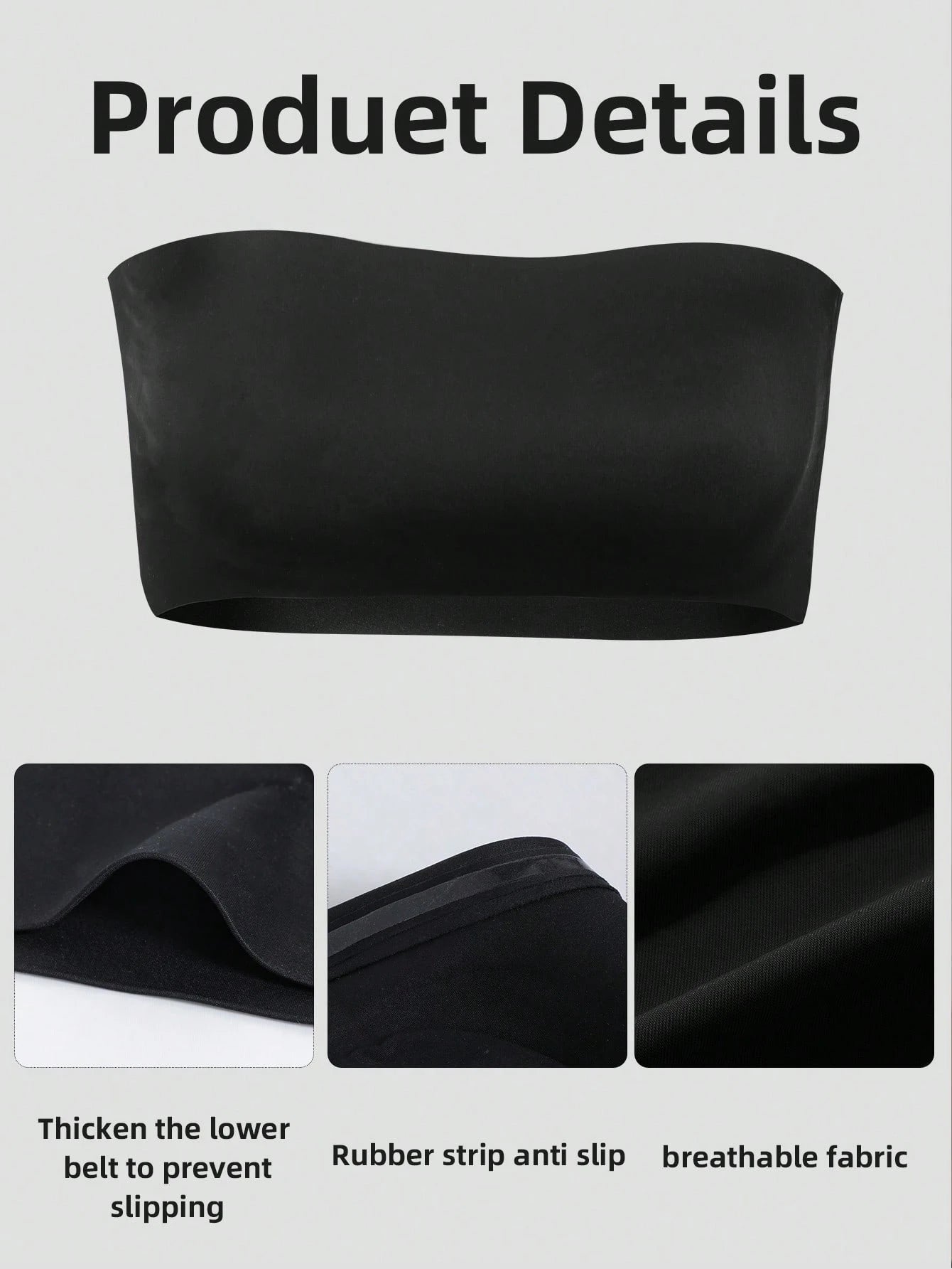 Strapless Bandeau Bra | Seamless Wireless Unpadded Fit | Backless Comfortable Everyday Lingerie