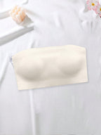 Strapless Bandeau Bra | Seamless Wireless Unpadded Fit | Backless Comfortable Everyday Lingerie