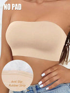 Strapless Tube Top Bralette Set | Backless Seamless Bra | Comfortable Summer Lingerie