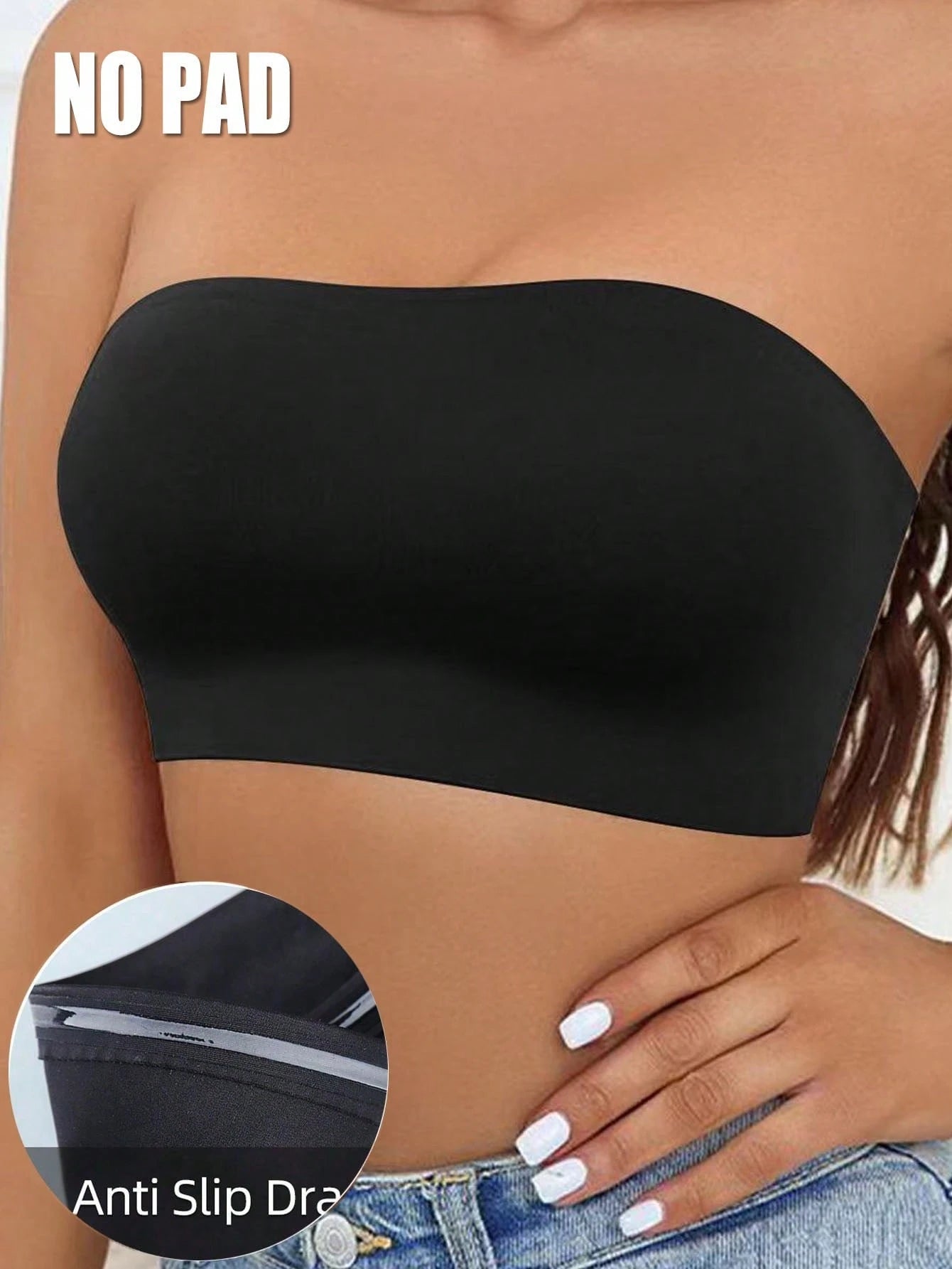 Strapless Tube Top Bralette Set | Backless Seamless Bra | Comfortable Summer Lingerie