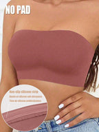 Strapless Tube Top Bralette Set | Backless Seamless Bra | Comfortable Summer Lingerie