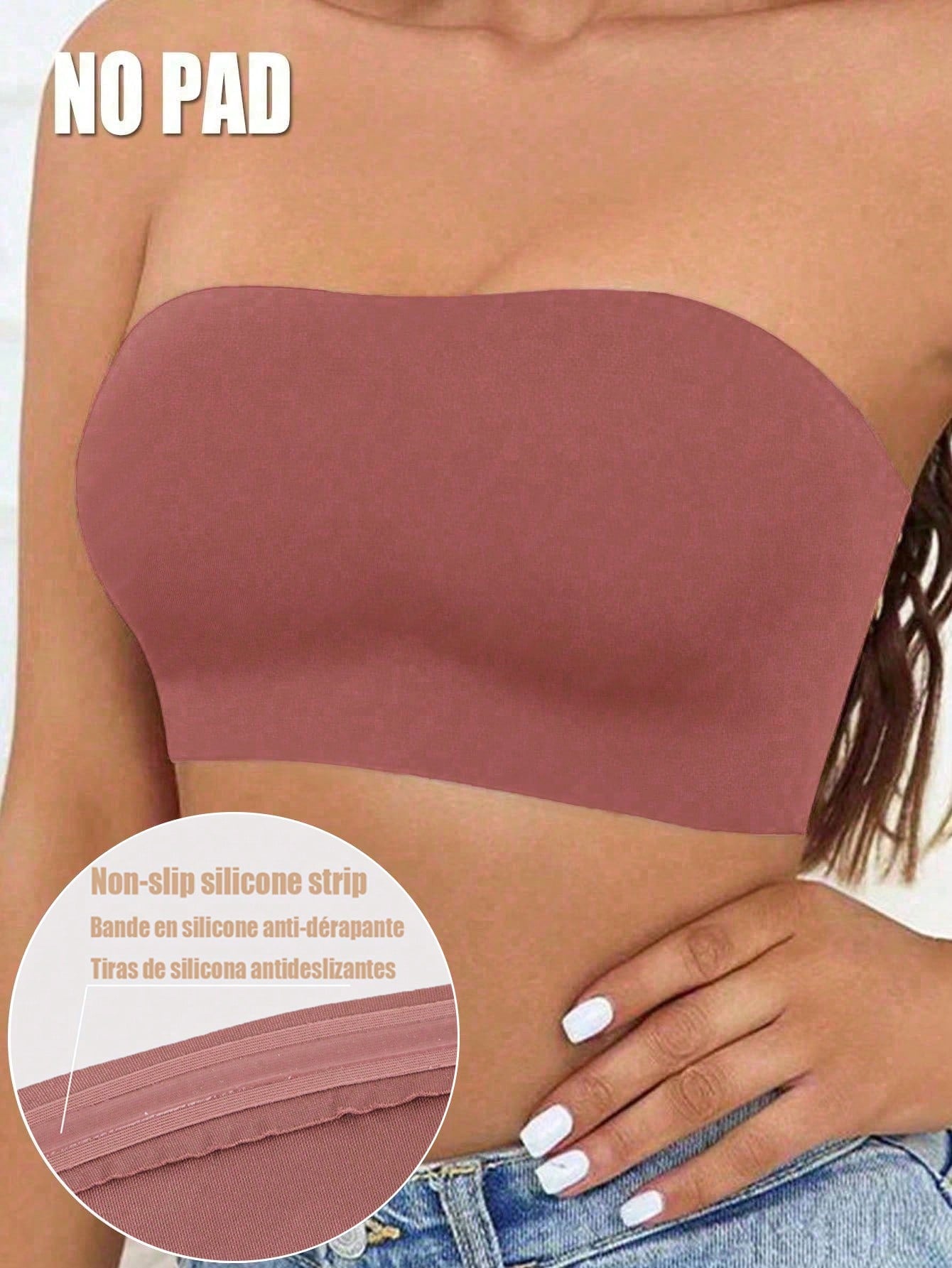 Strapless Tube Top Bralette Set | Backless Seamless Bra | Comfortable Summer Lingerie