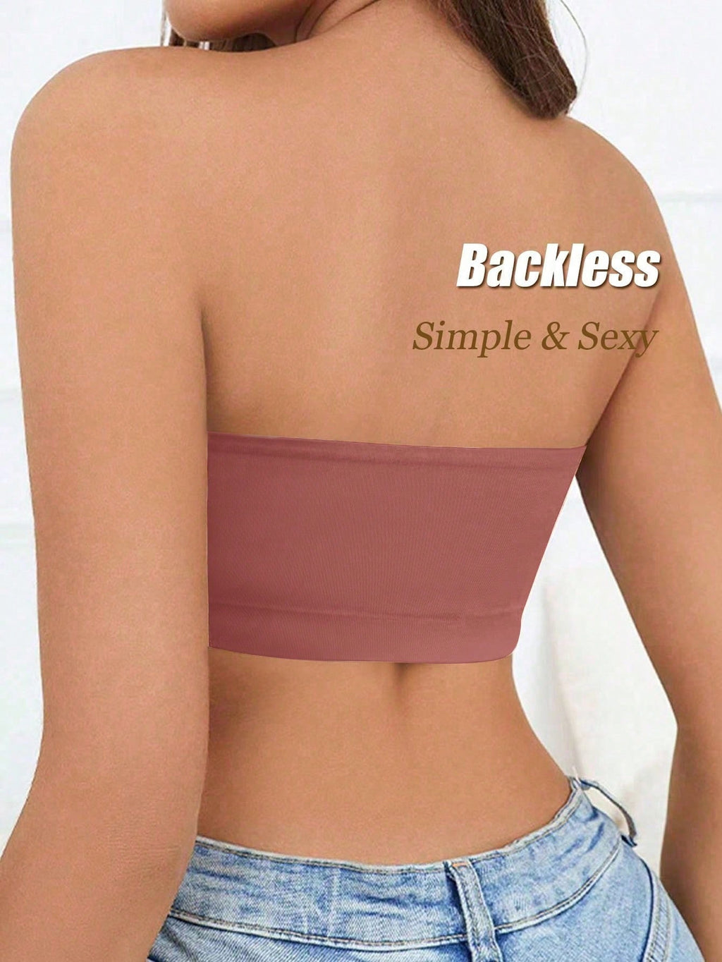 Strapless Tube Top Bralette Set | Backless Seamless Bra | Comfortable Summer Lingerie