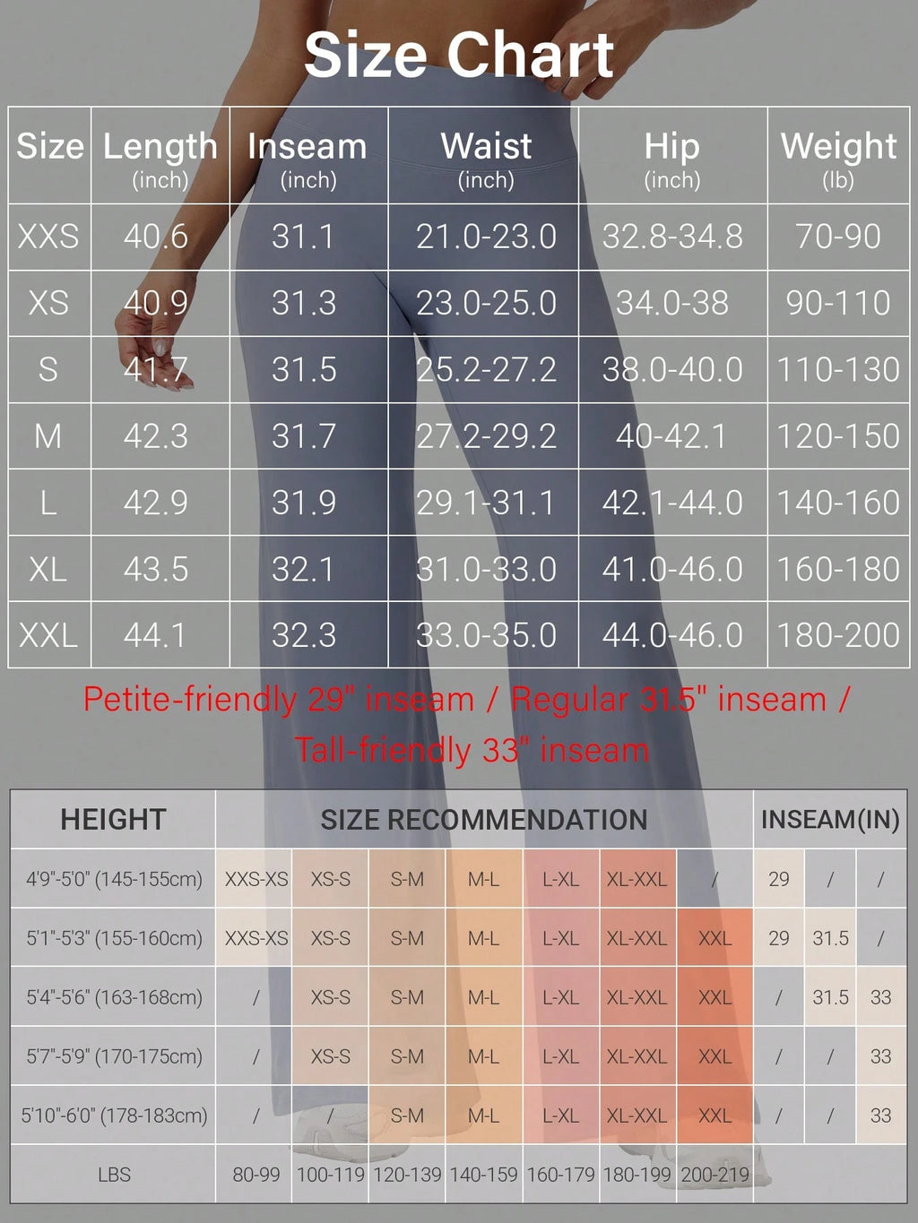Direct & Essential Women's High Waist Straight Workout Leggings (31.5")