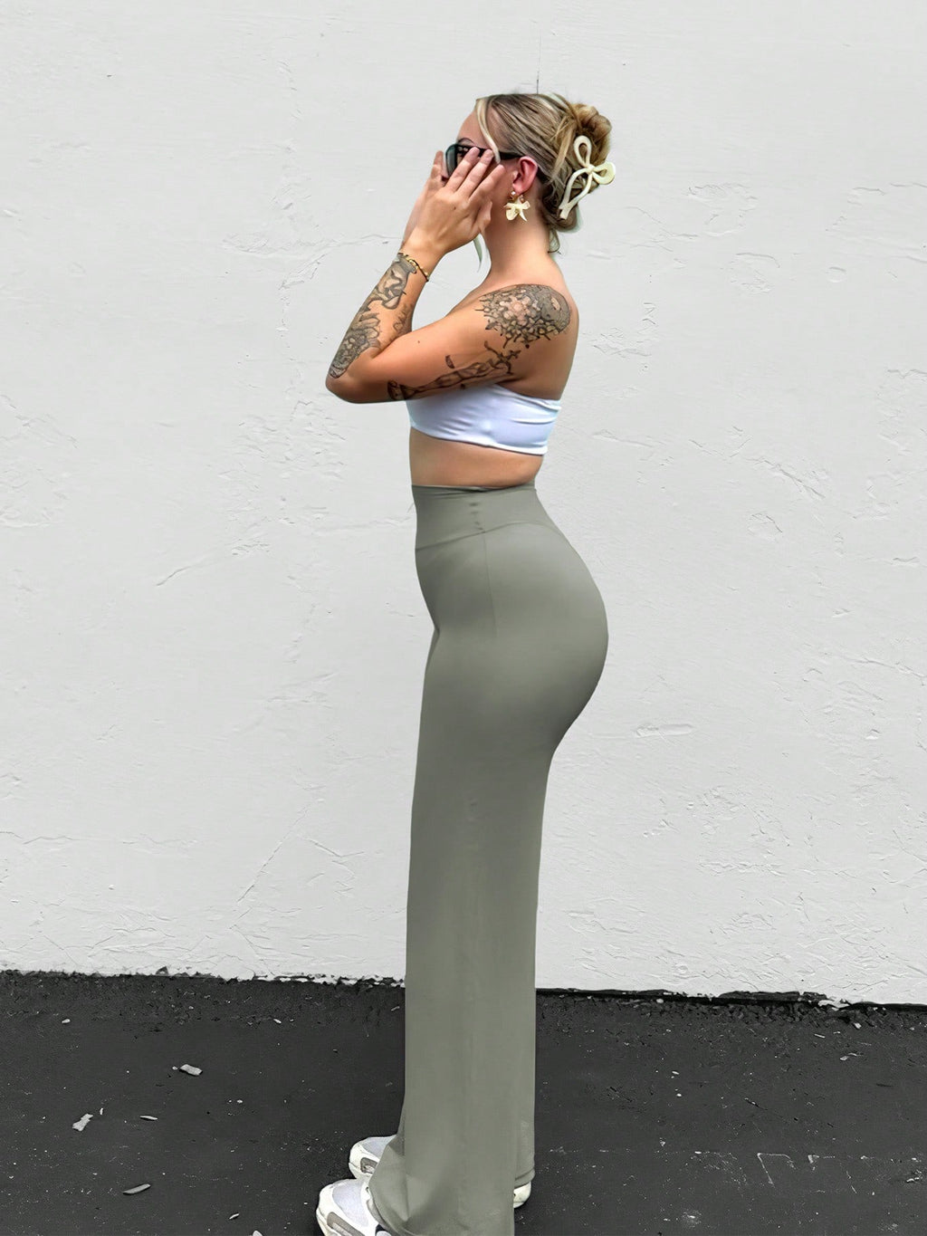 Direct & Essential Women's High Waist Straight Workout Leggings (31.5")