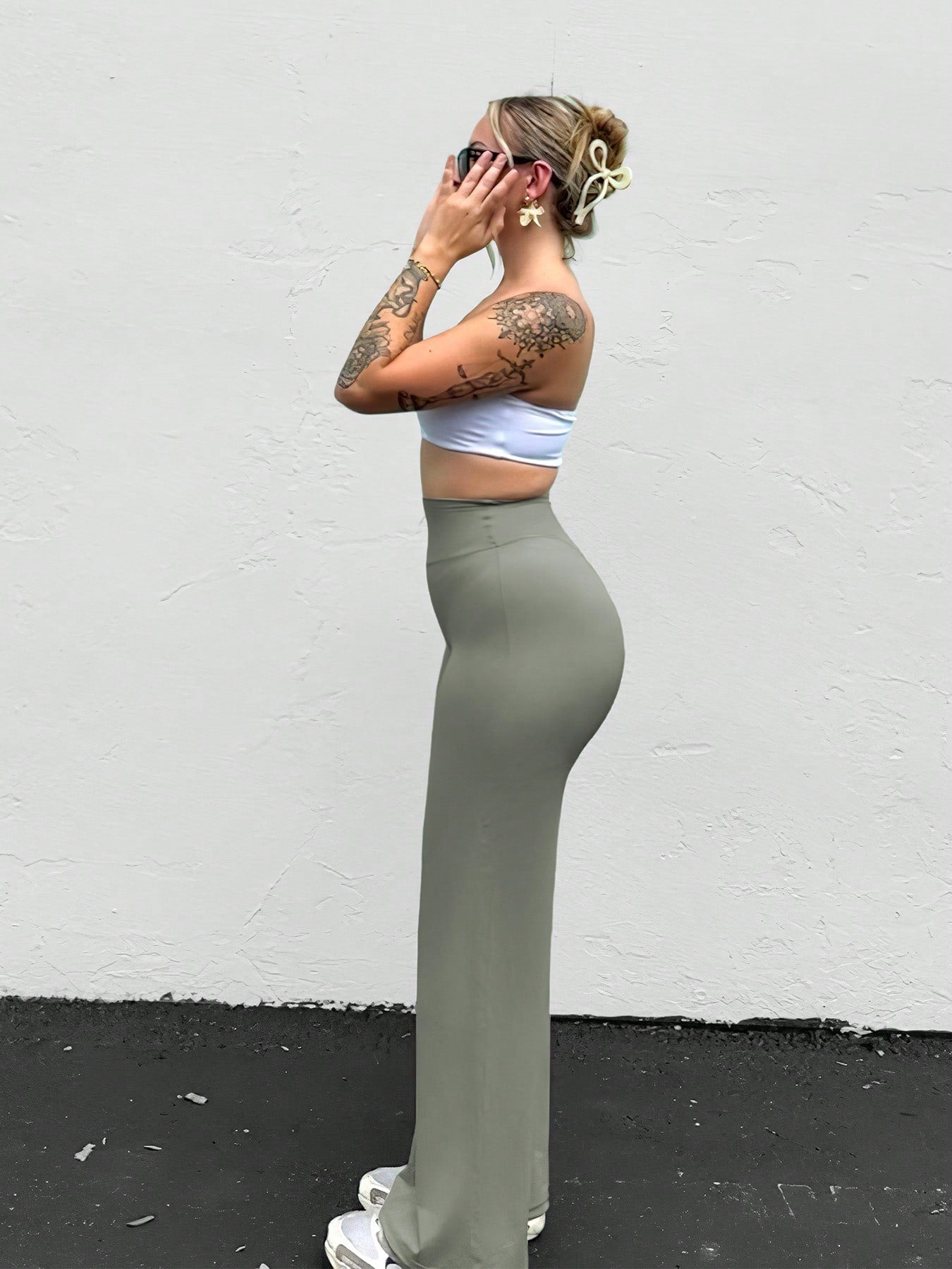Direct & Essential Women's High Waist Straight Workout Leggings (31.5")